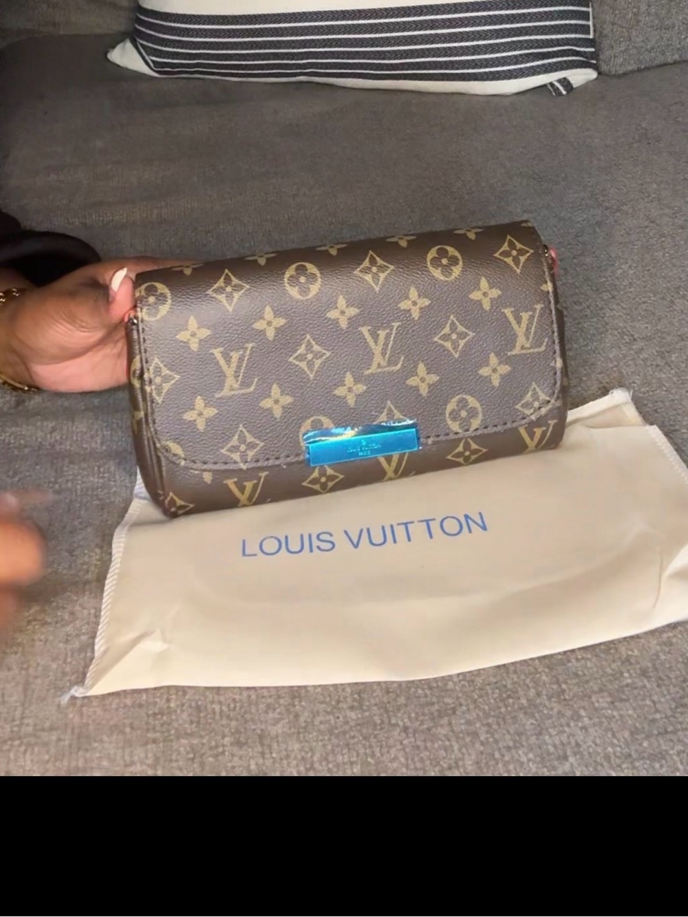 Brown Monogram Clutch Bag